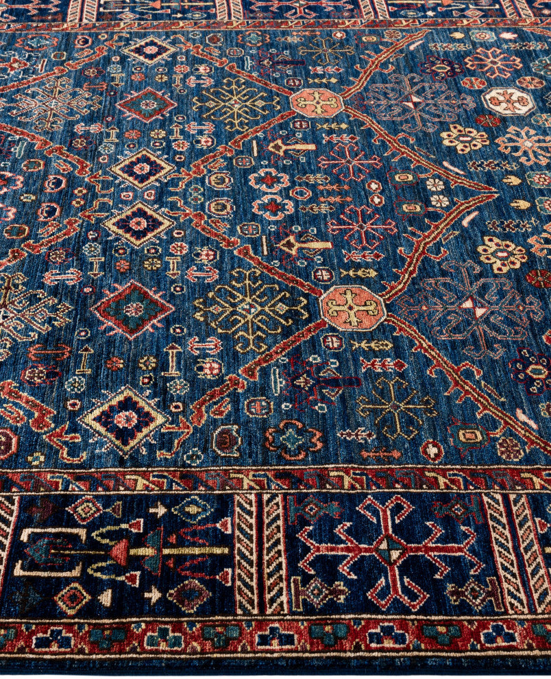 Serapi One-of-a-Kind Hand-Knotted Area Rug Blue, 5'10" x 8'11"