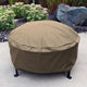 Sunnydaze Durable Weather-Resistant Round Fire Pit Cover, Khaki, 48"x18"