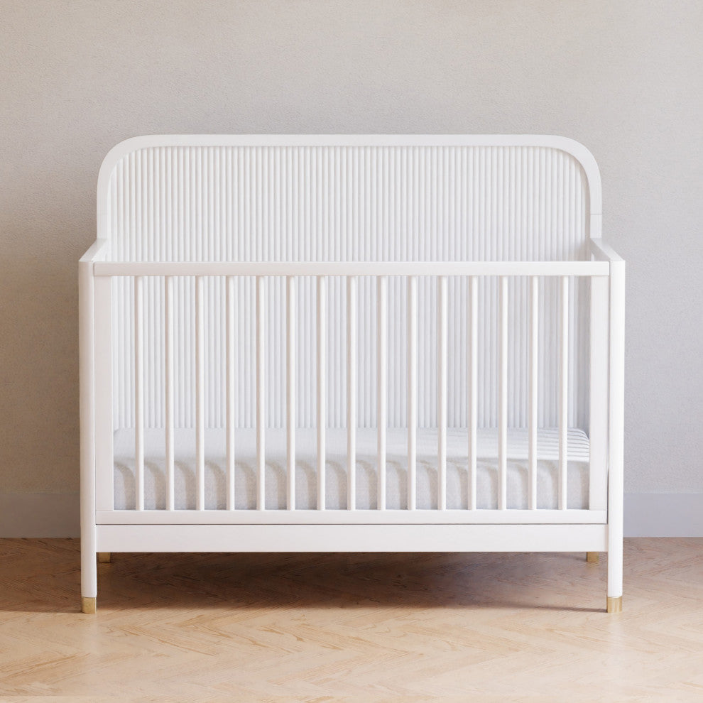Brimsley Tambour 4-in-1 Convertible Crib, Warm White