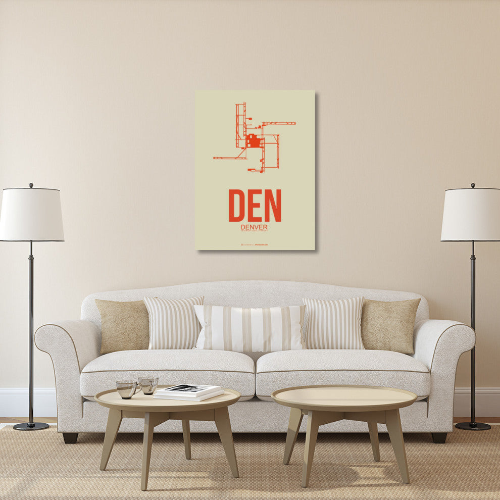 "DEN Denver  Poster 2" Fine Art Print