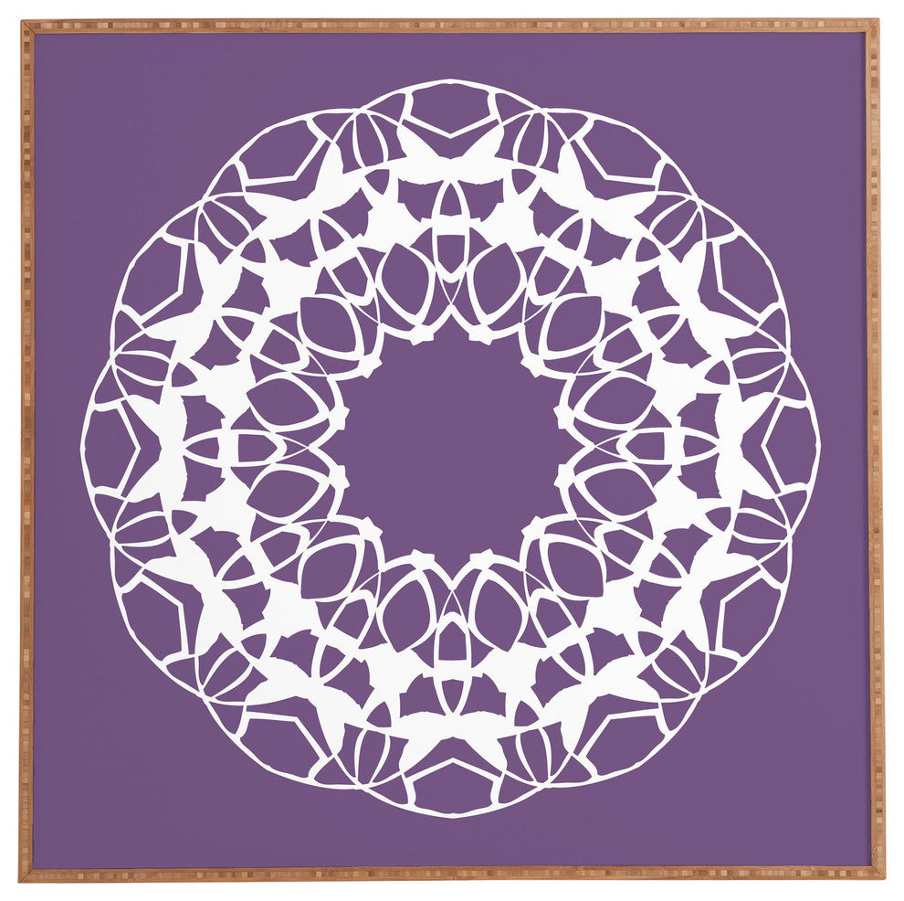 Deny Designs Karen Harris Mod Medallion Plum Framed Wall Art