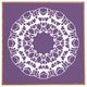 Deny Designs Karen Harris Mod Medallion Plum Framed Wall Art