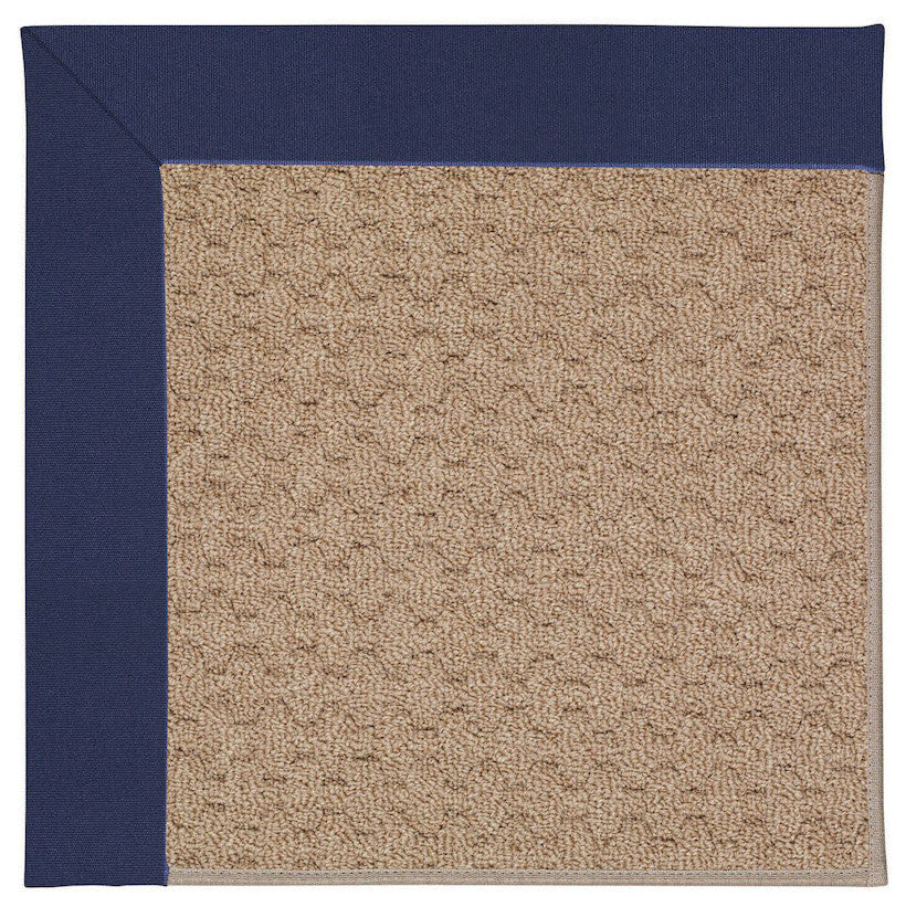 Zoe-Grassy Mountain Machine Tufted Rectangle Rug, Navy, 2'6"x12' Runner