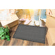 Sheltered Front Door Mat Coir Coco Fibers Rug 24x13, Gray