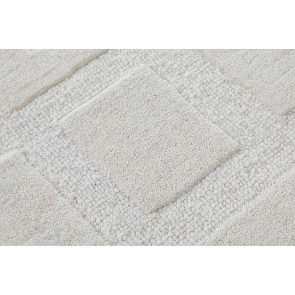 Mid-Century Amara Area Rug, Ivory, 2'6"x8'