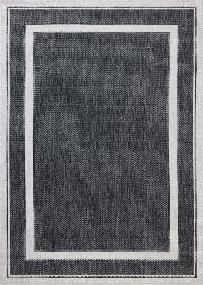 Loloi Easton Onyx / Ivory 7'-10" x 10' Area Rug