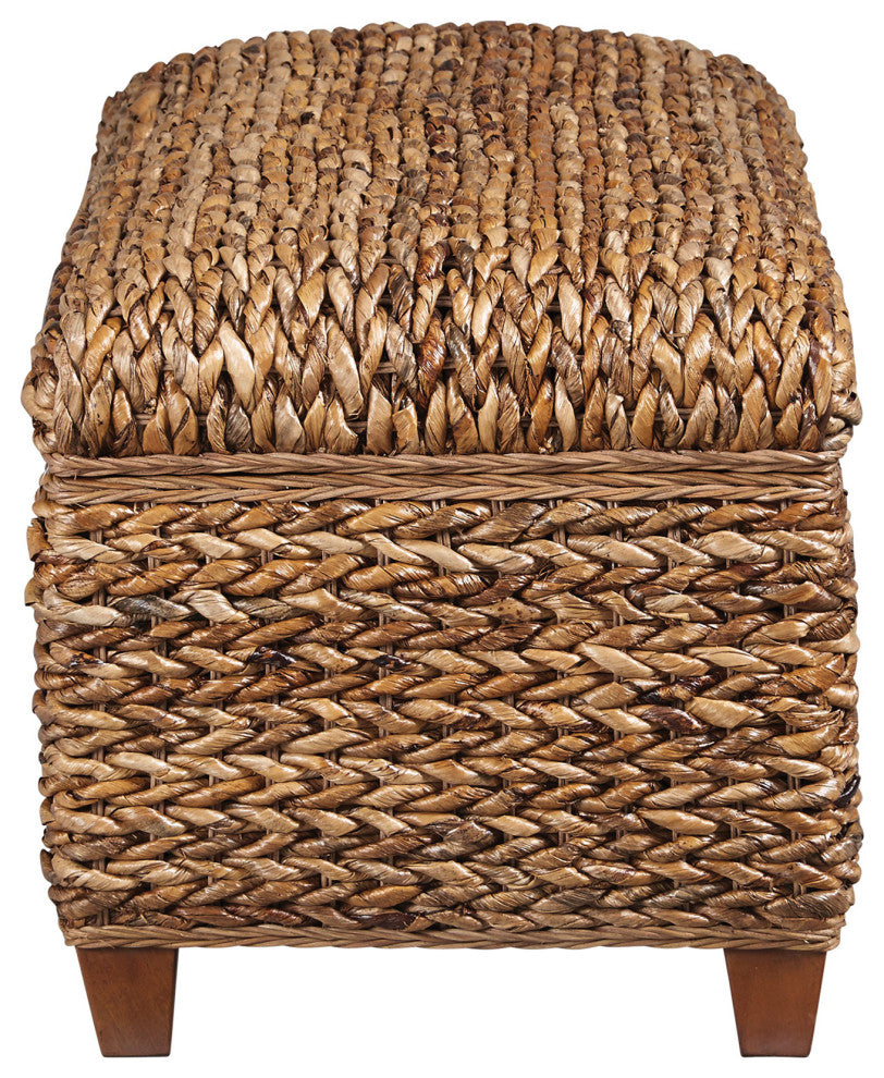 Woven Banana Leaf Trunk, Amber