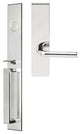 Cologne Lever, Mortise Dummy Handleset, Left Hand, Polished Stainless Steel
