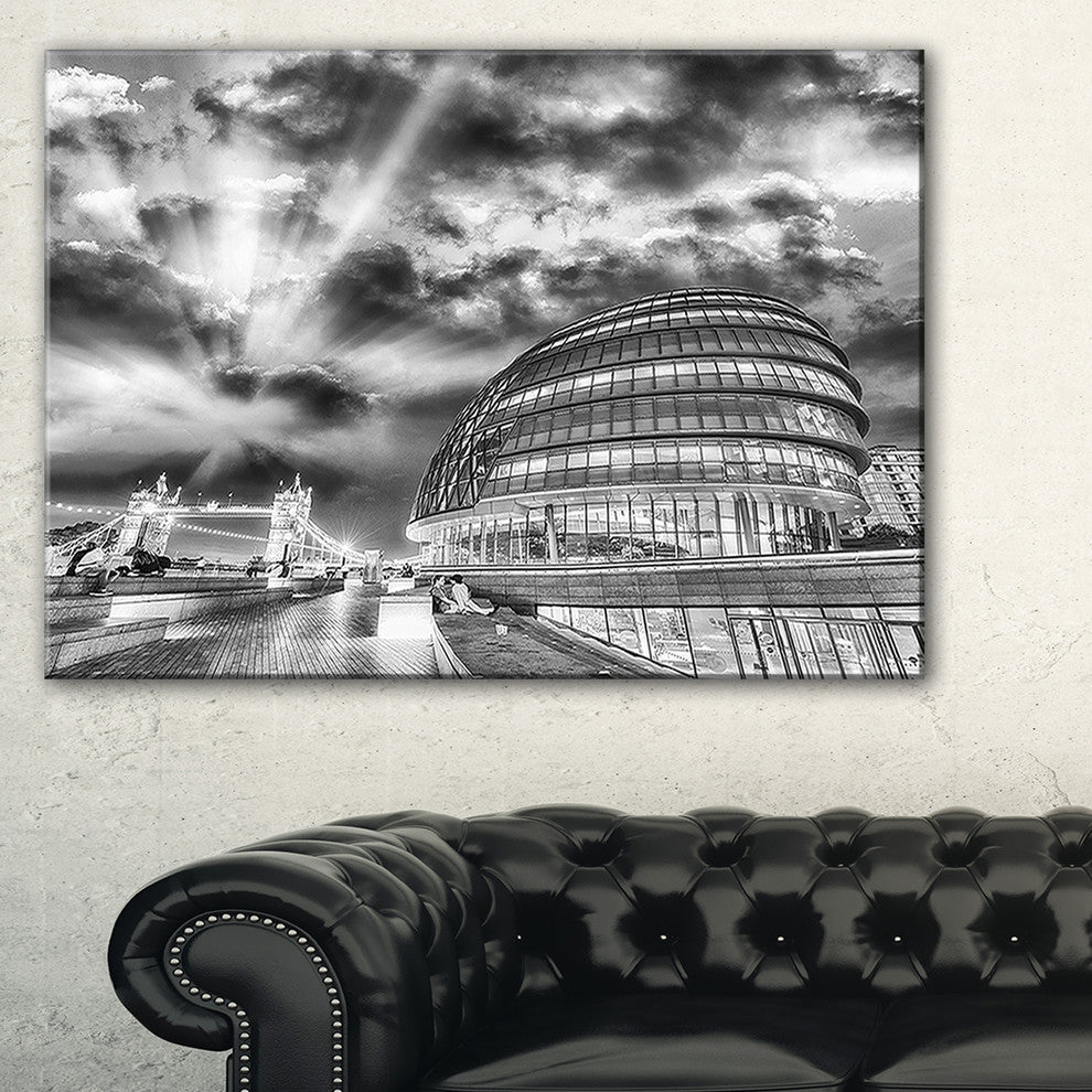 "London Night" Cityscape Around Southwark" Cityscape Wall Art, 40"x30"