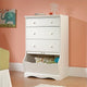 Sauder Pogo Solid Wood 3-Drawer Kid's Bedroom Chest in Soft White