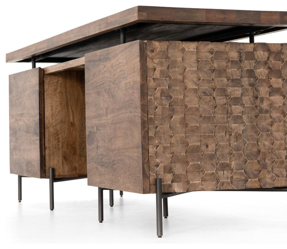 Raffael Desk-Antique Brown