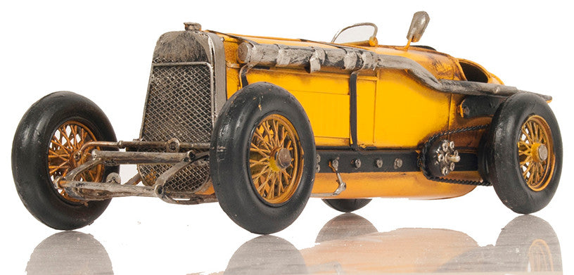 Alfa Romeo P2 Classic Racing Car Model, Collectible Metal Scale Model Car