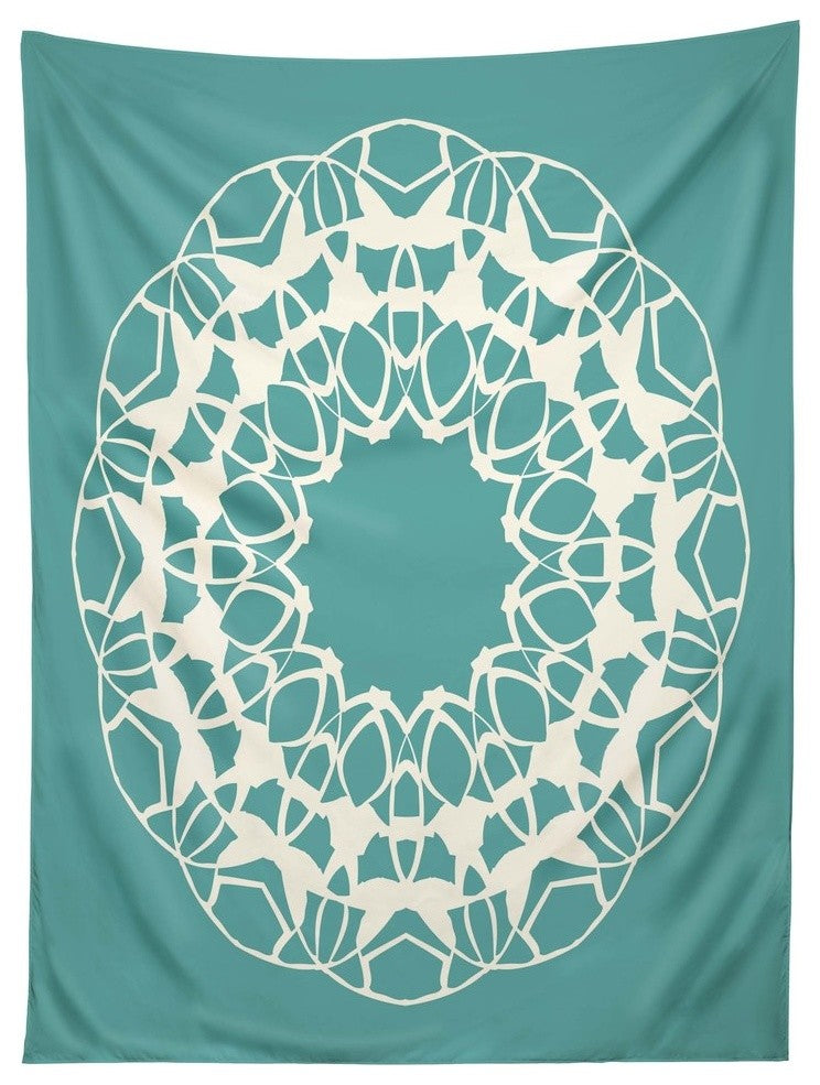 Deny Designs Karen Harris Mod Medallion Aqua Tapestry