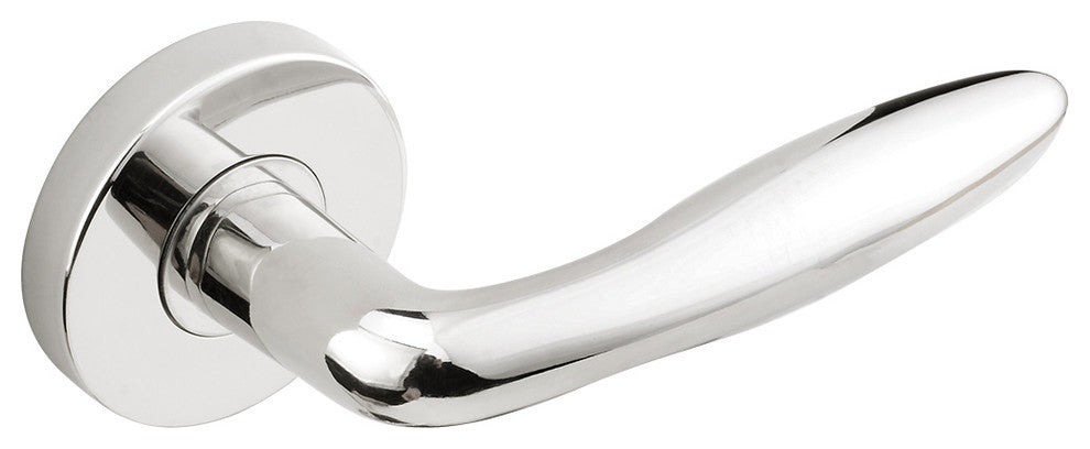 Summer Lever, Tubular Passage, Polished Stainless Steel, 2-3/8" Backset