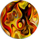 Butterfly'S Emotions, Abstract Large Disc Metal Wall Art, 11"
