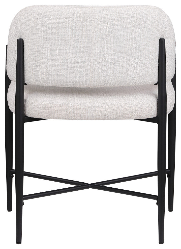 Dame Upholstered Dining Chair, Cream