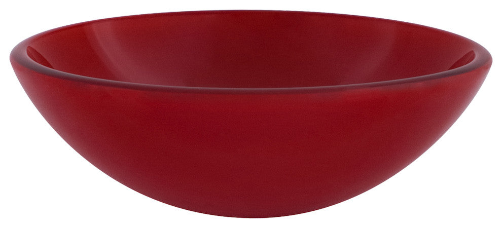 Novatto Rosso Glass Vessel Sink