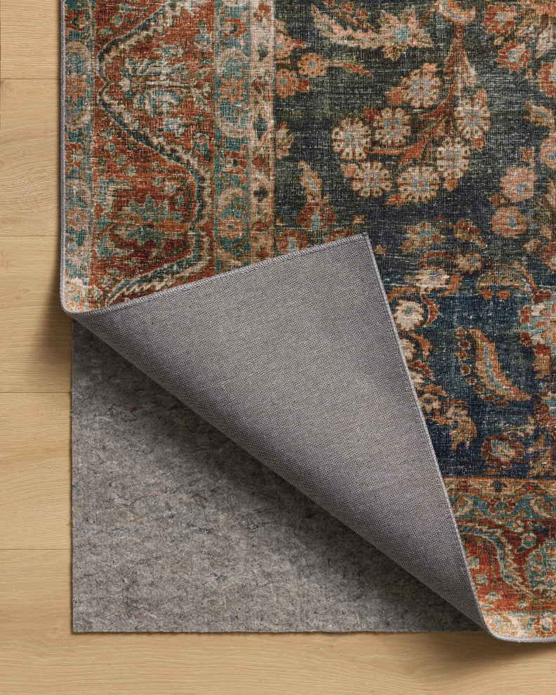 Chris Loves Julia x Loloi Jules Ocean / Spice 5'-0" x 7'-6" Area Rug