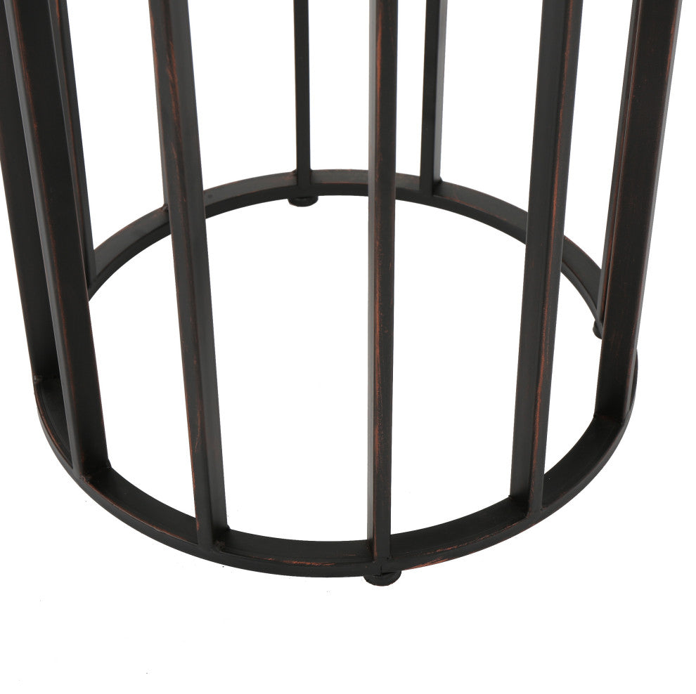 GDF Studio Colburn Outdoor Natural Finished Acacia Wood 15" Accent Table