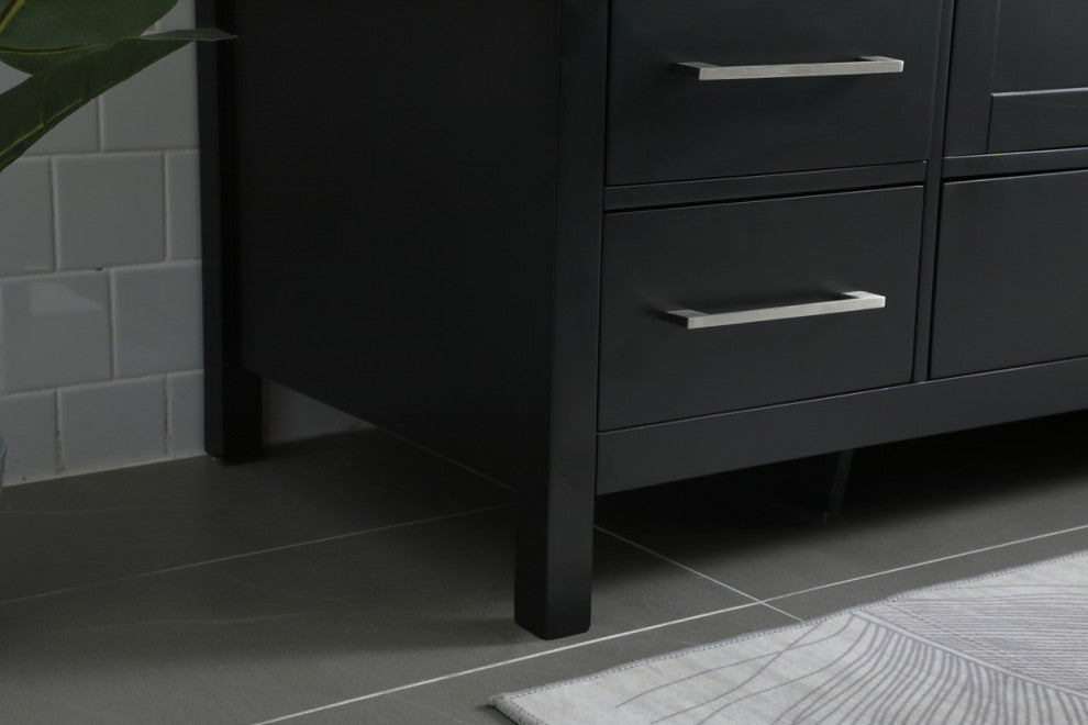 Isabel 54" SIngle Bathroom Vanity, Black