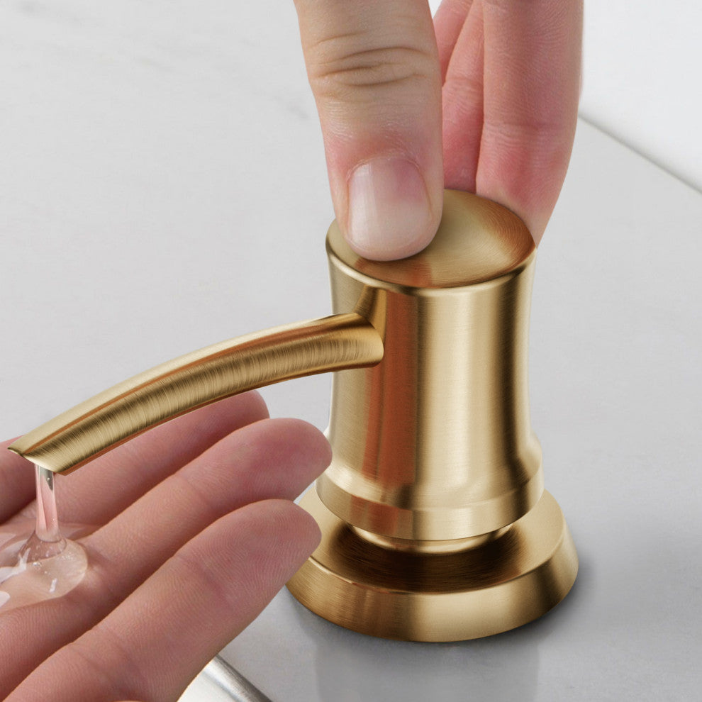Soap Dispenser, Brushed Brass