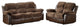 Homelegance Cranley 2-Piece Double Reclining Living Room Set, Brown
