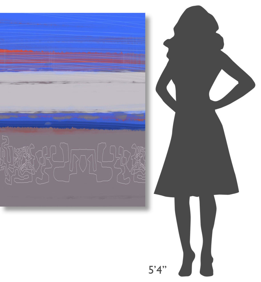 "Abstract  Blue View 1" Fine Art Print