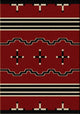 Big Chief Rug, Red, 5'x8', Rectangle