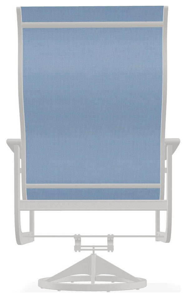 St. Catherine Sling Outdoor Supreme Swivel Rocker, Sky/Snow