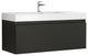 Fresca Mezzo 48" Black Wall Hung Cabinet With Integrated Sink