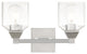 Aragon 2 Light Bath Vanity, Polished Chrome