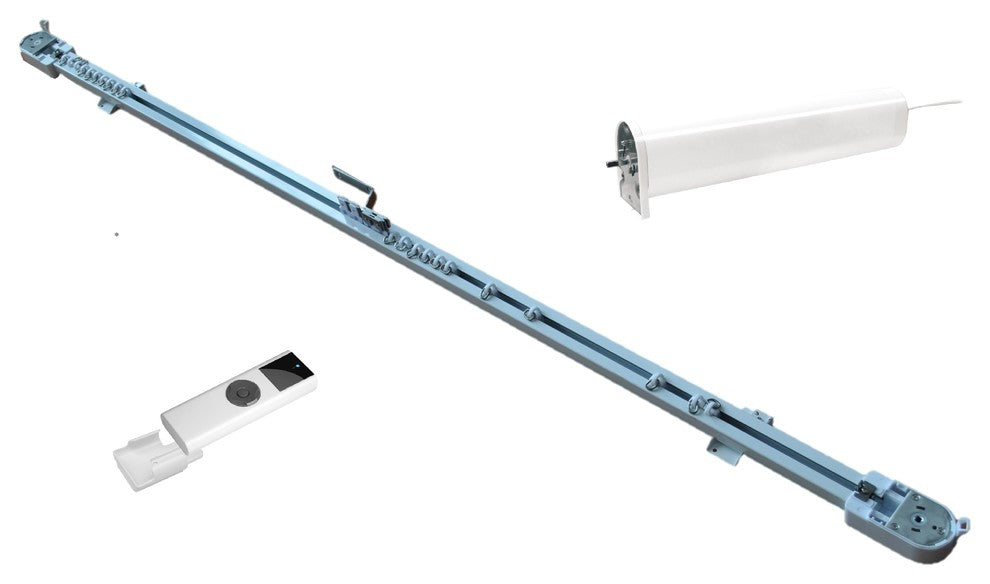 Remote Motorized Belt Drive Curtain Rail Track, Up to 20'