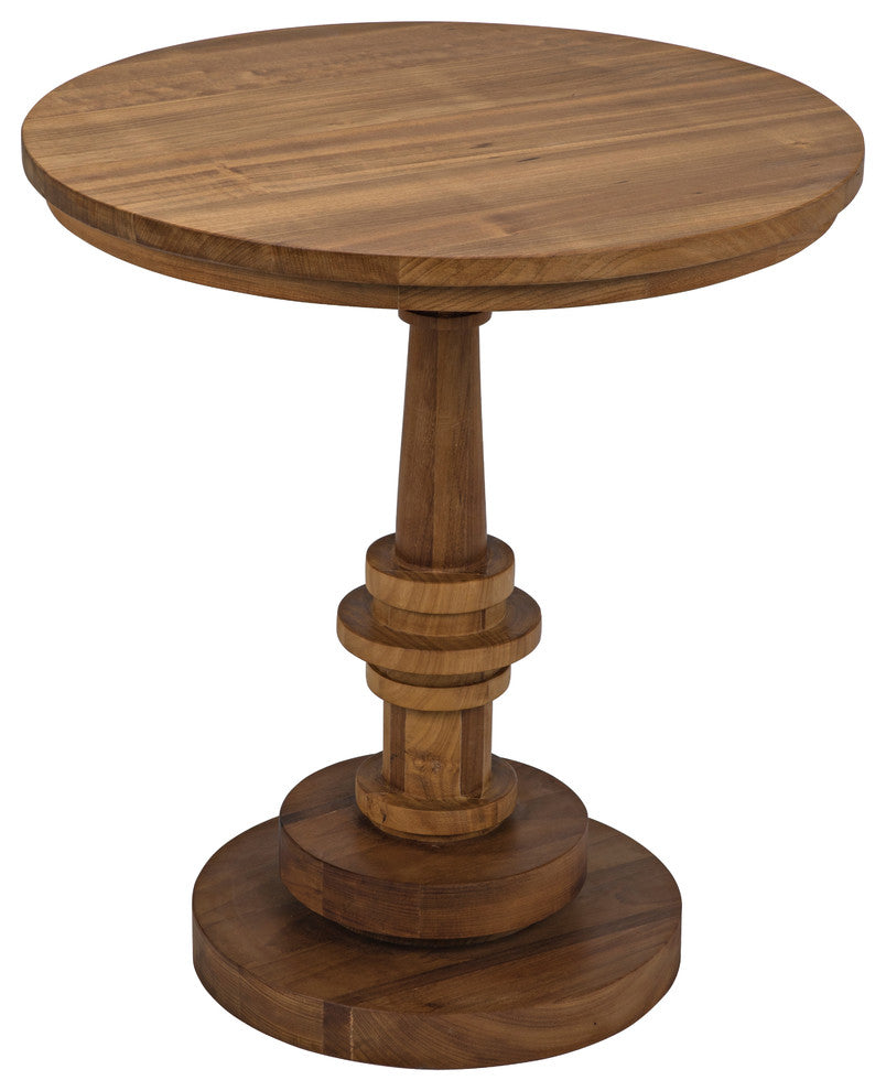 Comodo Side Table, Gold Teak