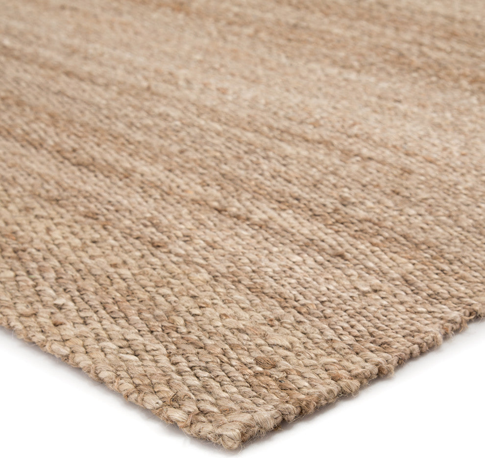 Jaipur Living Hilo Natural Solid Tan Area Rug, 10'x14'