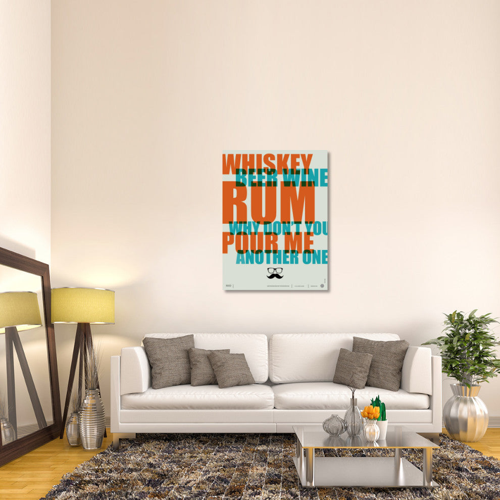 "Whiskey, Beer and Wine Poster" Fine Art Print