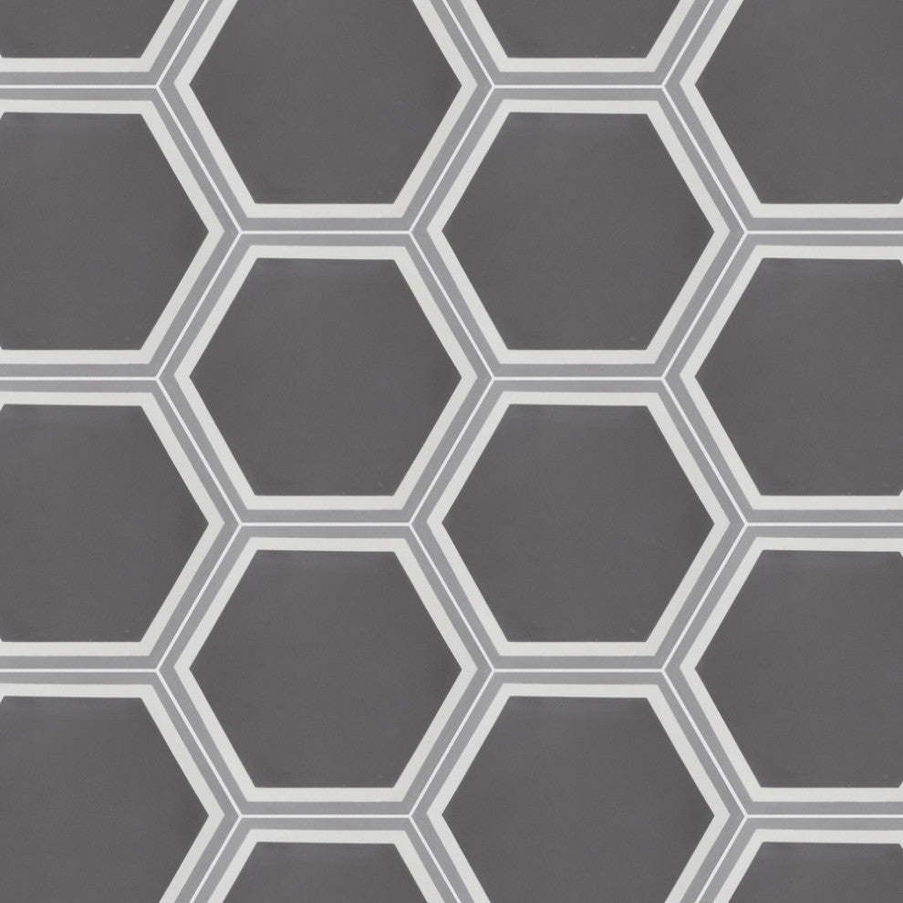 Cemento Hex Holland Strait Cement Floor and Wall Tile