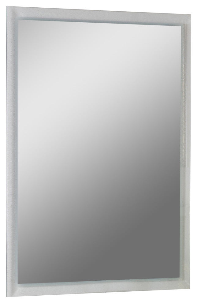 Frameless Etch Border Mirror