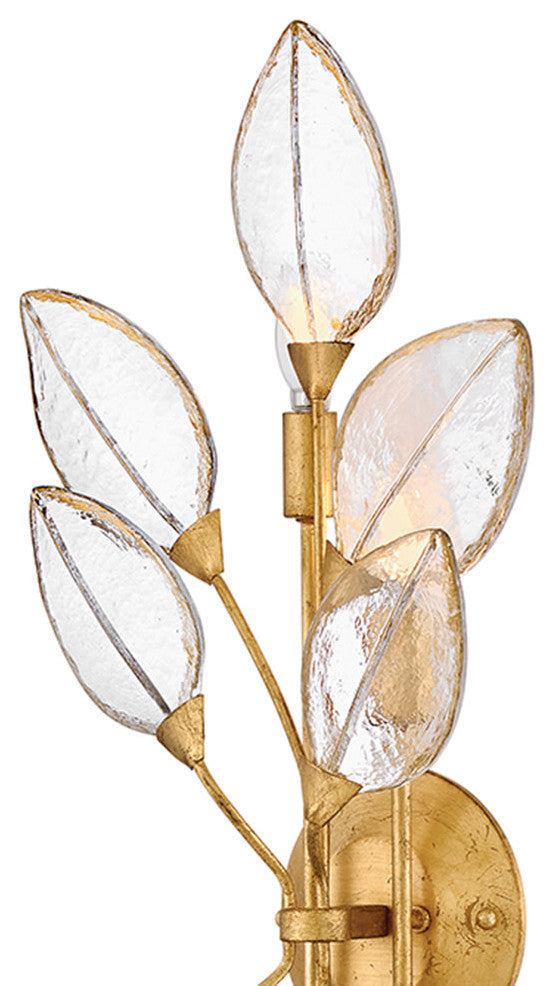 Fredrick Ramond Amira Large Four Light Sconce, Distressed Brass