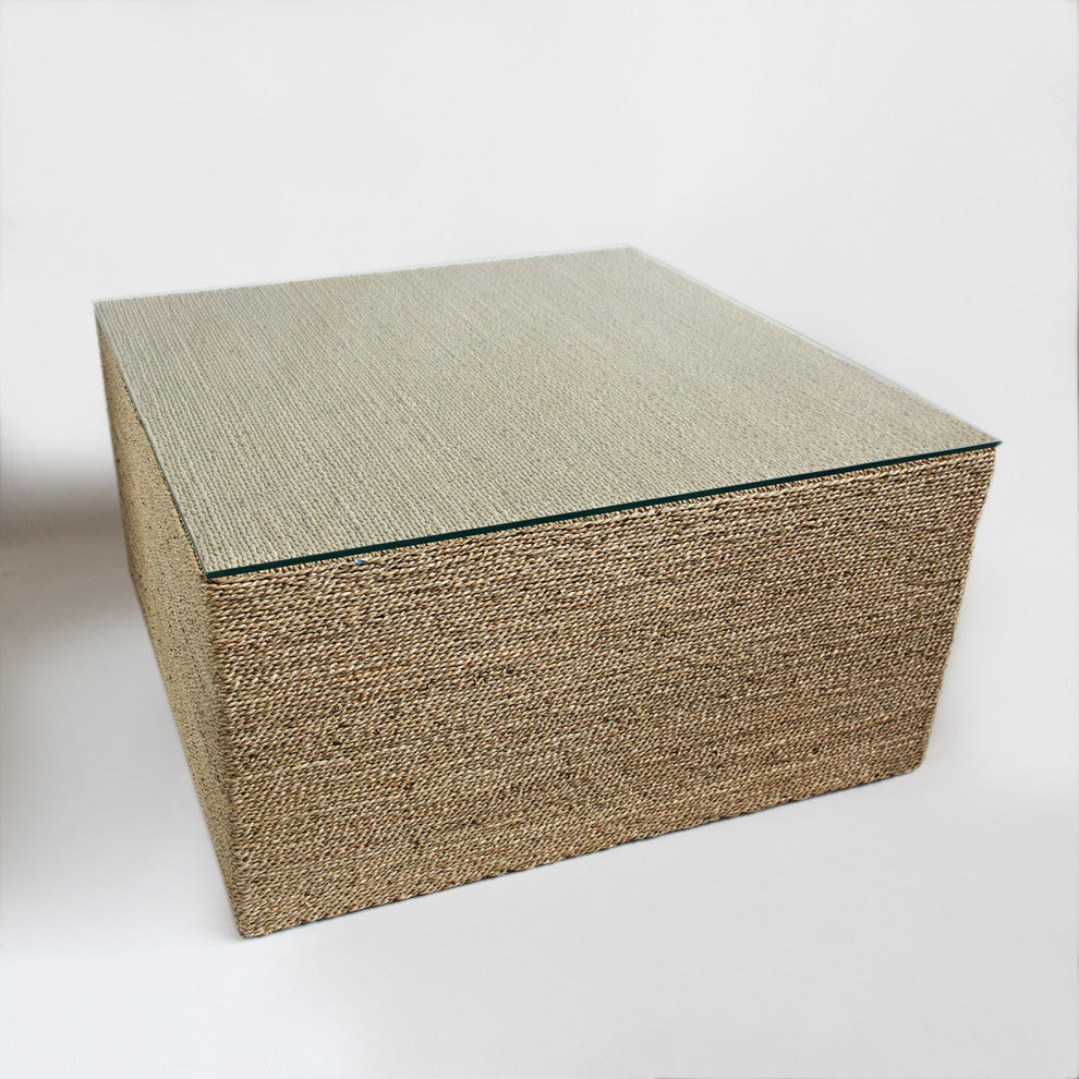 Square Seagrass Rope Coffee Table