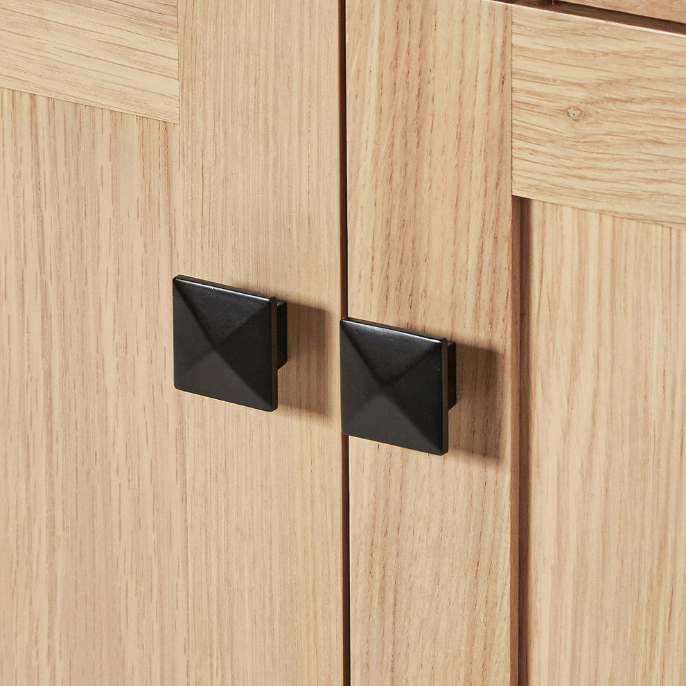 ARIEL Cambridge 66 in. Double Sink Base Cabinet In Oak