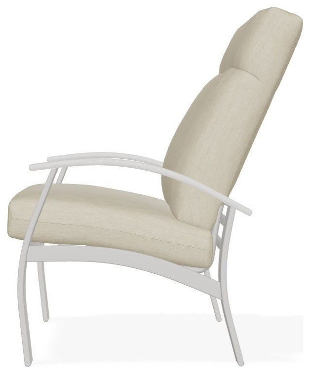 Belle Isle Cushion Outdoor Armchair, Huskie/Snow