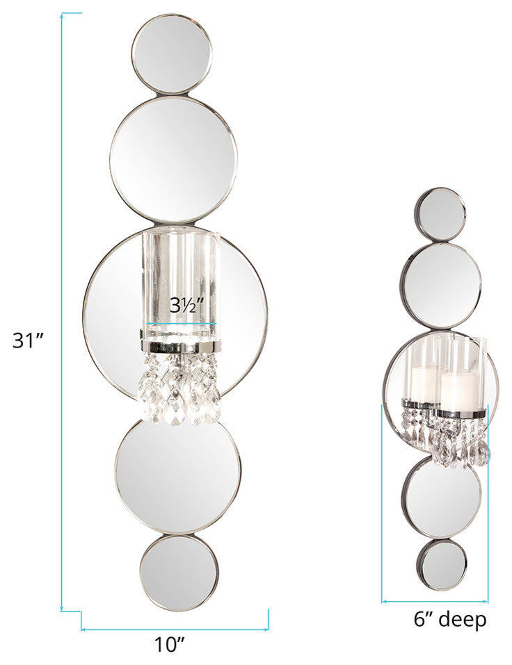 Howard Elliott Mirrored Wall Sconce