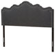 Nadeen Modern Dark Gray Fabric Full Size Headboard