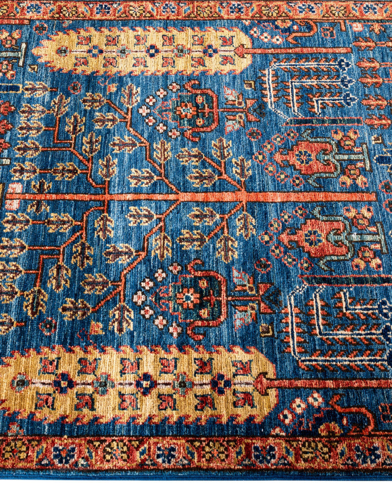 Serapi One-of-a-Kind Hand-Knotted Area Rug Blue, 2'9" x 9'10"