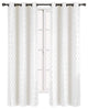 Willow Thermal Blackout Curtains, Set of 2, White, 84"x63"