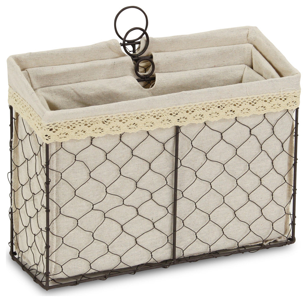 Lined Wire Organizers, Set of 3