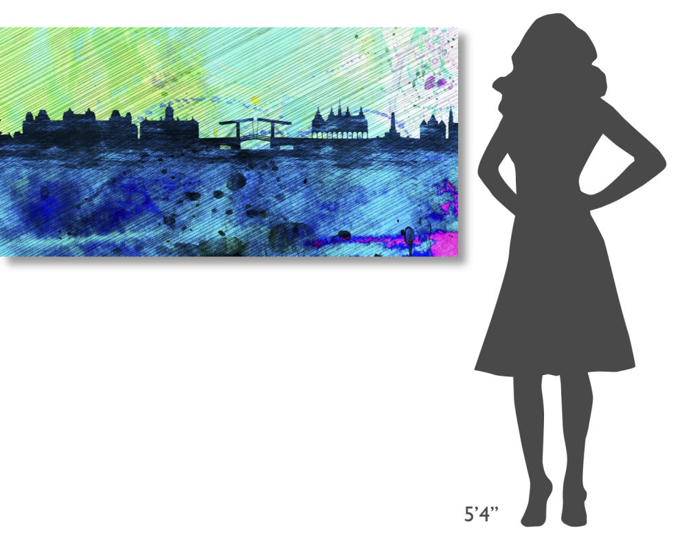 "Amsterdam City Skyline" Fine Art Print