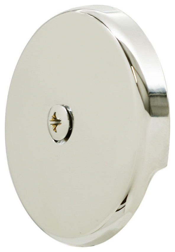 Twist & Close Tub Trim Set With One-Hole Overflow Faceplate, Polished Nickel