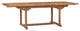 Teak Wood West Palm Semi Oval Patio Dining Extension Table