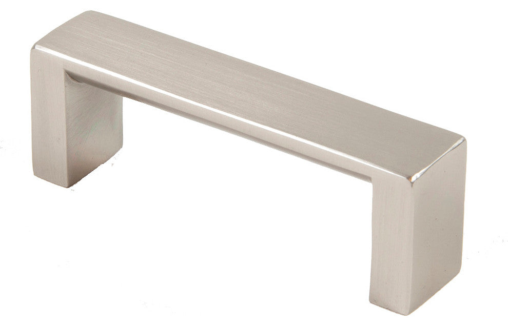 3" Modern Square Pull, Satin Nickel